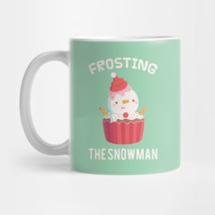 Funny Frosting the Snowman Cupcake Mug